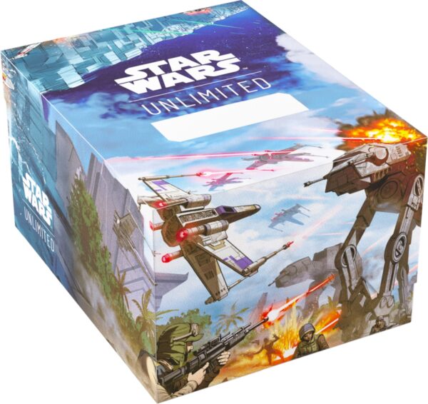 Duże pudełko na talie kart Star Wars Unlimited- Battle of Scarif - Twin Suns Soft Crate Deck Box - obrazek 2