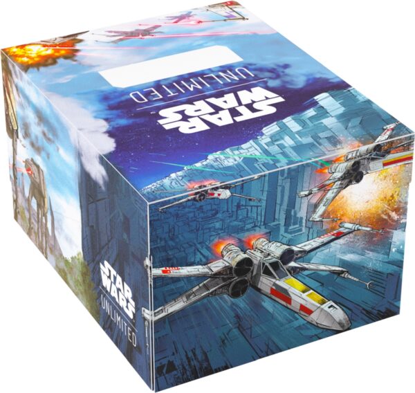 Duże pudełko na talie kart Star Wars Unlimited- Battle of Scarif - Twin Suns Soft Crate Deck Box - obrazek 3