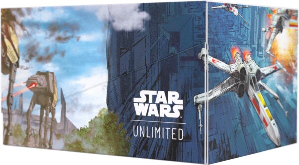 Duże pudełko na talie kart Star Wars Unlimited- Battle of Scarif - Twin Suns Soft Crate Deck Box - obrazek 4