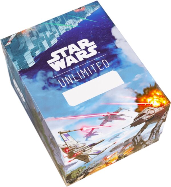 Duże pudełko na talie kart Star Wars Unlimited- Battle of Scarif - Twin Suns Soft Crate Deck Box - obrazek 5