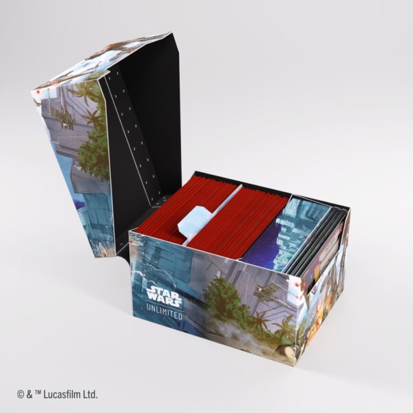 Duże pudełko na talie kart Star Wars Unlimited- Battle of Scarif - Twin Suns Soft Crate Deck Box - obrazek 6
