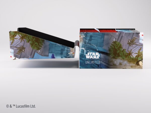 Duże pudełko na talie kart Star Wars Unlimited- Battle of Scarif - Twin Suns Soft Crate Deck Box - obrazek 7