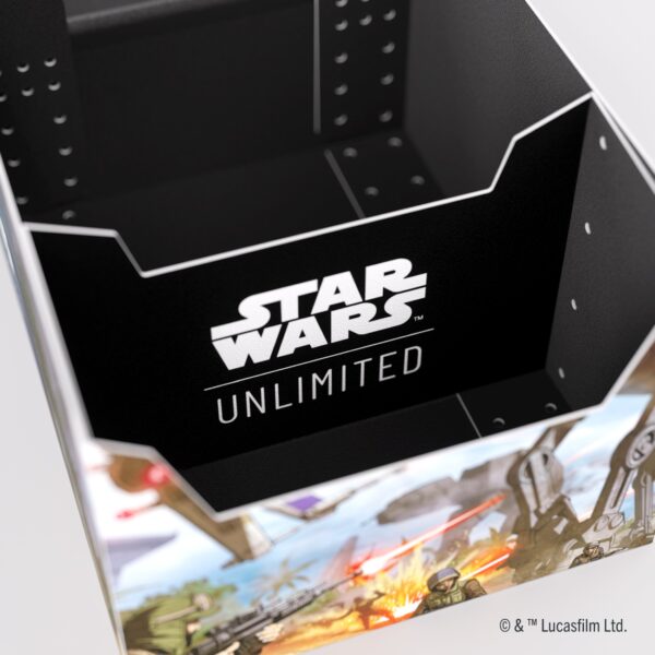 Duże pudełko na talie kart Star Wars Unlimited- Battle of Scarif - Twin Suns Soft Crate Deck Box - obrazek 8