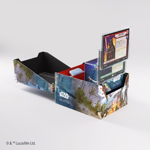 Duże pudełko na talie kart Star Wars Unlimited- Battle of Scarif - Twin Suns Soft Crate Deck Box - obrazek 9