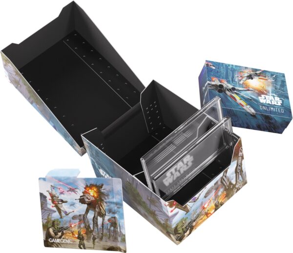 Duże pudełko na talie kart Star Wars Unlimited- Battle of Scarif - Twin Suns Soft Crate Deck Box - obrazek 15