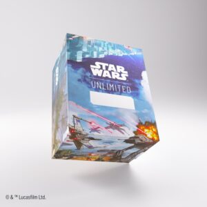Duże pudełko na talie kart Star Wars Unlimited- Battle of Scarif - Twin Suns Soft Crate Deck Box