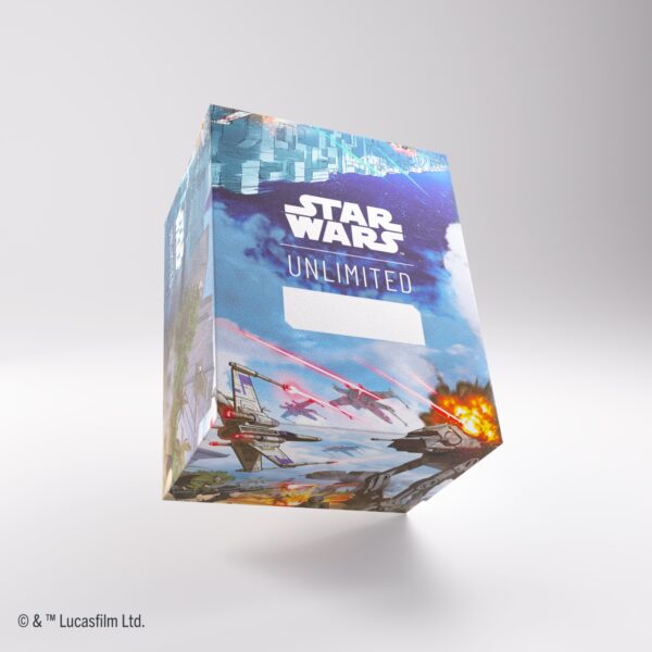 Duże pudełko na talie kart Star Wars Unlimited- Battle of Scarif - Twin Suns Soft Crate Deck Box