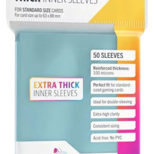Gamegenic: Thick Inner Sleeves (64 x 89 mm) 50 sztuk, Clear