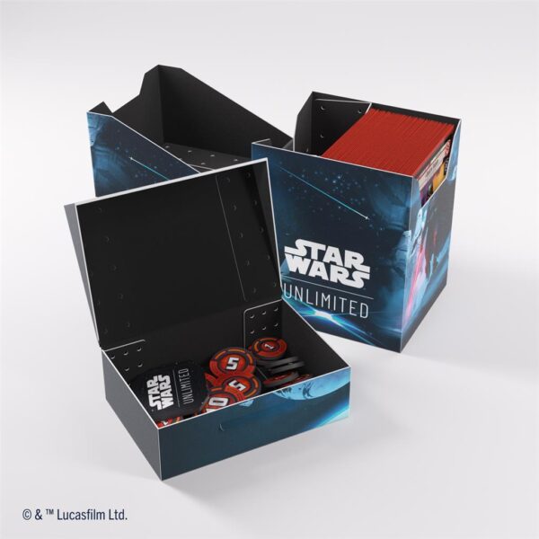 Deck-box na talię kart Star Wars Unlimited - Darth Vader - Gamegenic Soft Crate - obrazek 2