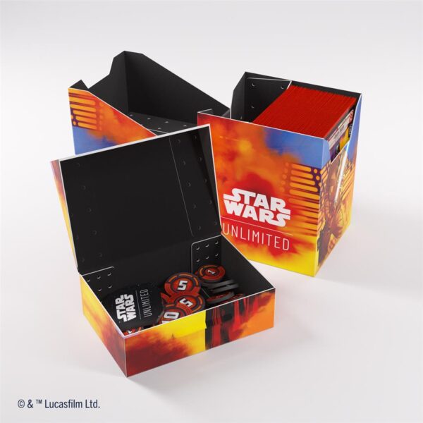 Deck Box Star Wars Unlimited - Darth Vader / Luke Skywalker - Pudełko na talię Gamegenic Soft Crate - obrazek 2