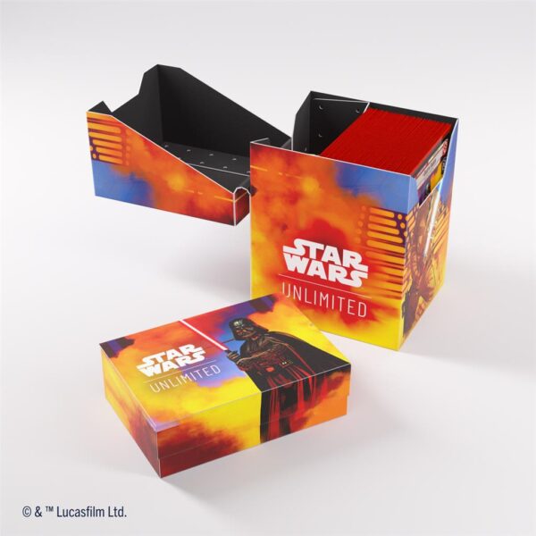 Deck Box Star Wars Unlimited - Darth Vader / Luke Skywalker - Pudełko na talię Gamegenic Soft Crate - obrazek 3