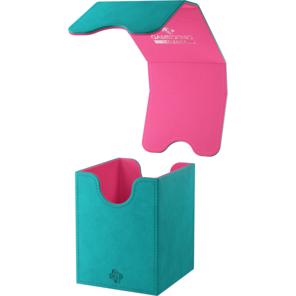Pudełko na talię kart TCG - Gamegenic Squire 100+ XL Teal/Pink - Turkus i Różowy - obrazek 6