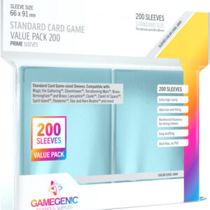 Koszulki Gamegenic: Prime Value Sleeving Pack (66x91 mm) 200 sztuk, Clear