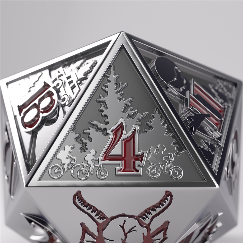 Stranger Things - Hellfire Club - Kolekcjonerska kość do grania - Premium Metal D20 - obrazek 10