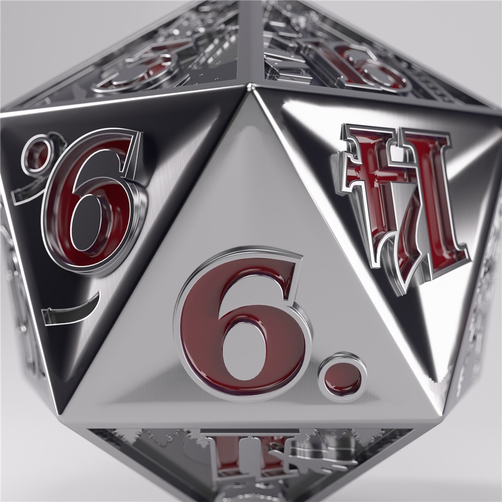 Stranger Things - Hellfire Club - Kolekcjonerska kość do grania - Premium Metal D20 - obrazek 11