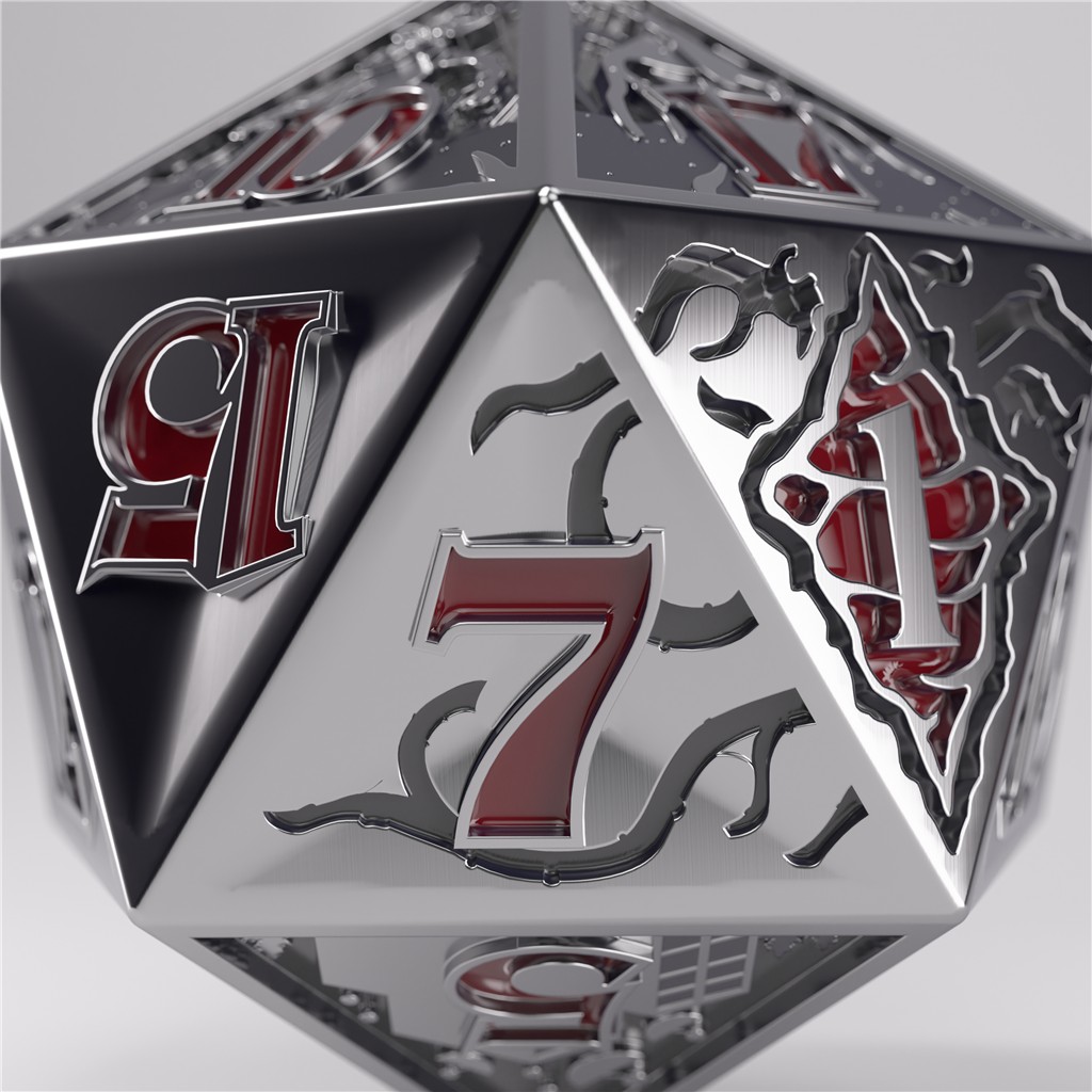 Stranger Things - Hellfire Club - Kolekcjonerska kość do grania - Premium Metal D20 - obrazek 12