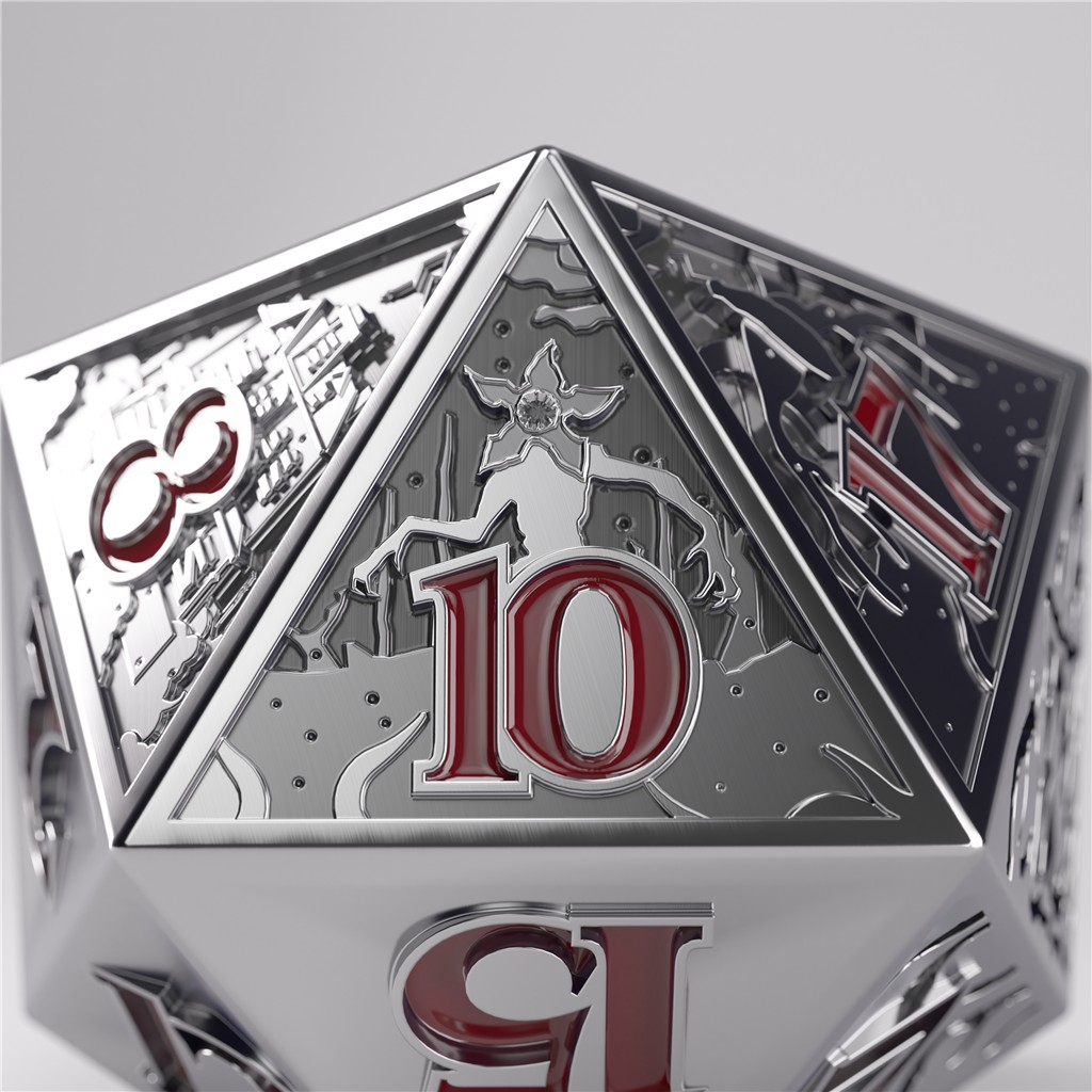 Stranger Things - Hellfire Club - Kolekcjonerska kość do grania - Premium Metal D20 - obrazek 16