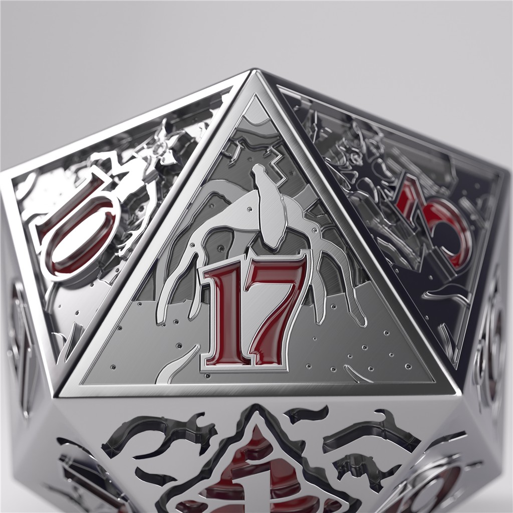 Stranger Things - Hellfire Club - Kolekcjonerska kość do grania - Premium Metal D20 - obrazek 18