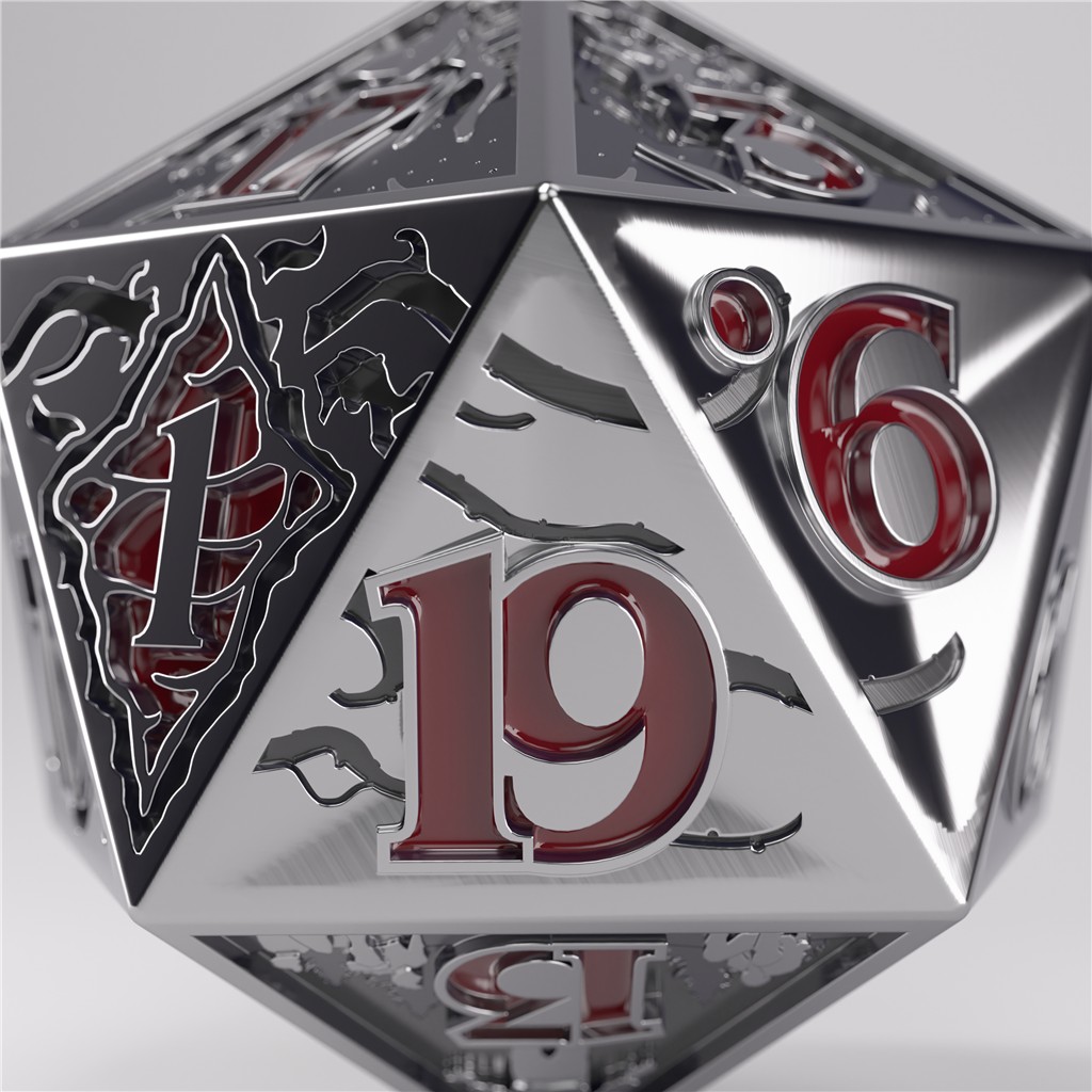 Stranger Things - Hellfire Club - Kolekcjonerska kość do grania - Premium Metal D20 - obrazek 19
