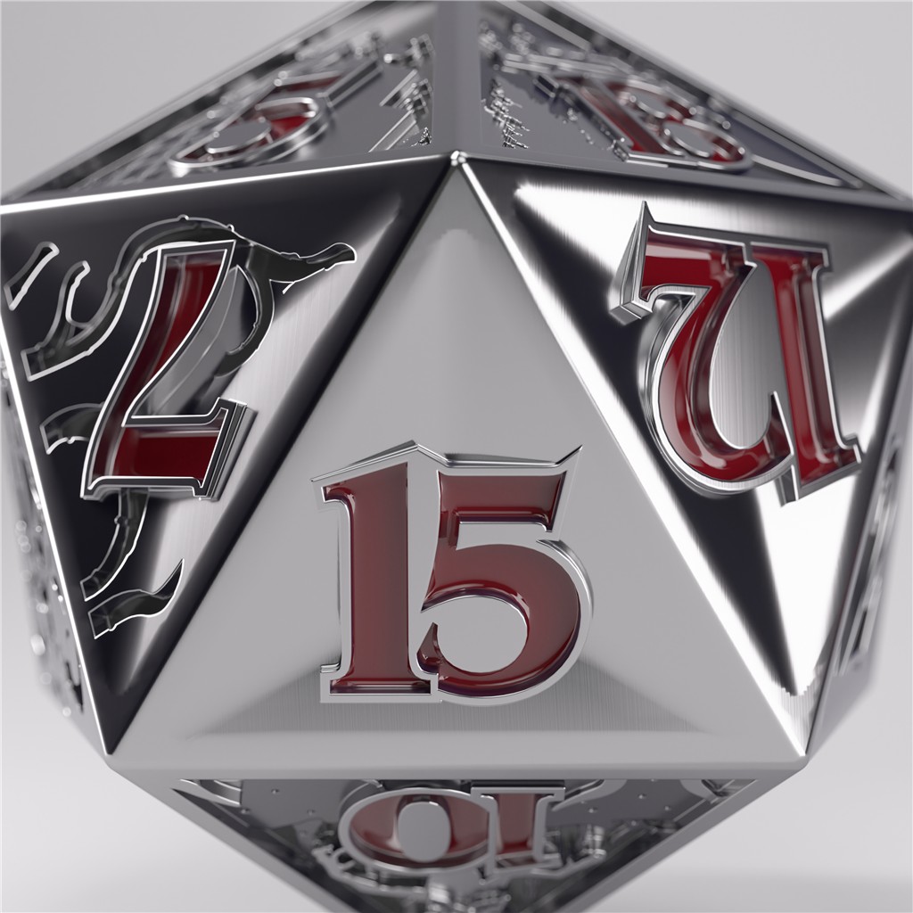 Stranger Things - Hellfire Club - Kolekcjonerska kość do grania - Premium Metal D20 - obrazek 3