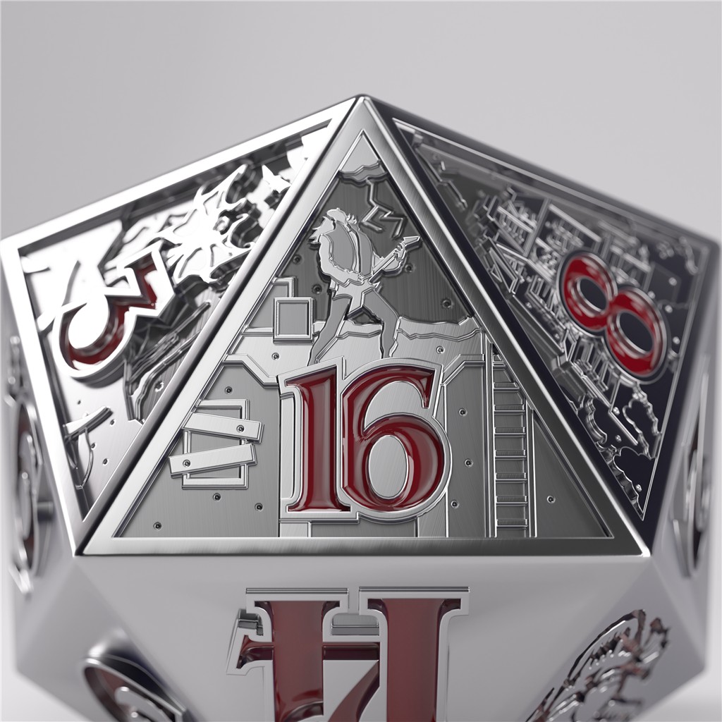 Stranger Things - Hellfire Club - Kolekcjonerska kość do grania - Premium Metal D20 - obrazek 4