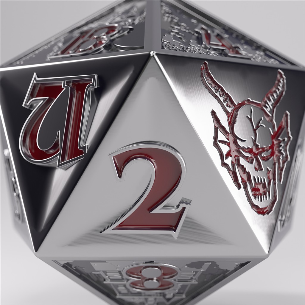 Stranger Things - Hellfire Club - Kolekcjonerska kość do grania - Premium Metal D20 - obrazek 5