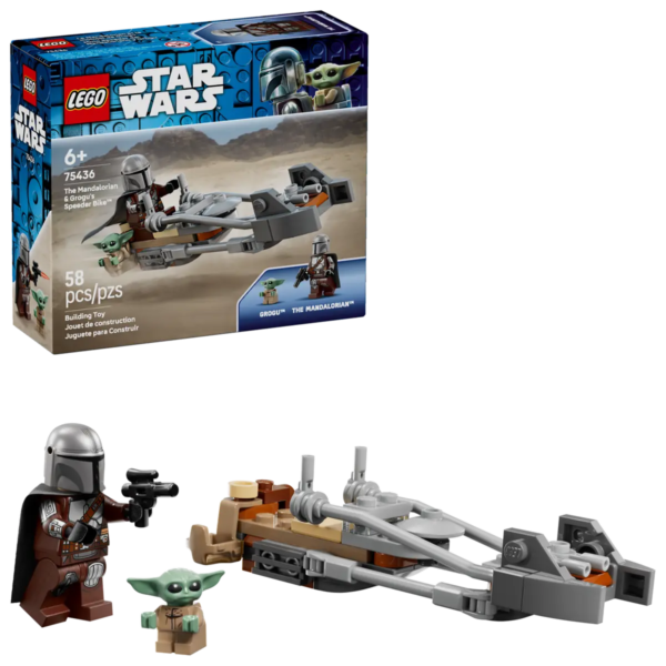 LEGO Star Wars - Śmigacz Mandalorianina i Grogu 75436