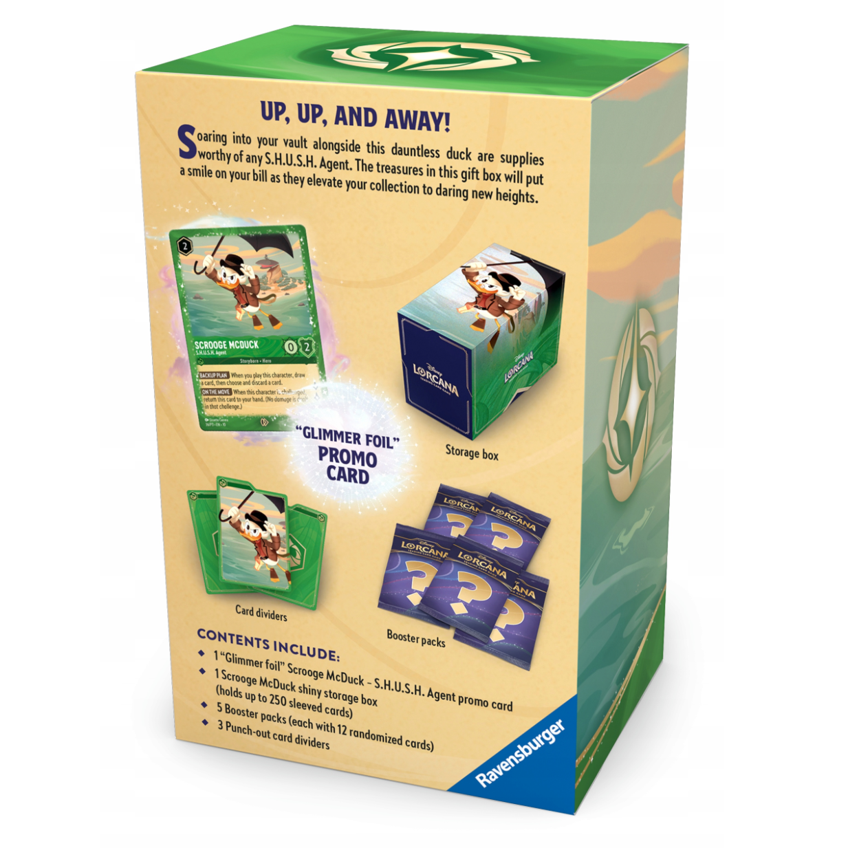 Scrooge McDuck Gift Box - Disney Lorcana - Kolekcjonerski zestaw z 5 boosterami - obrazek 2