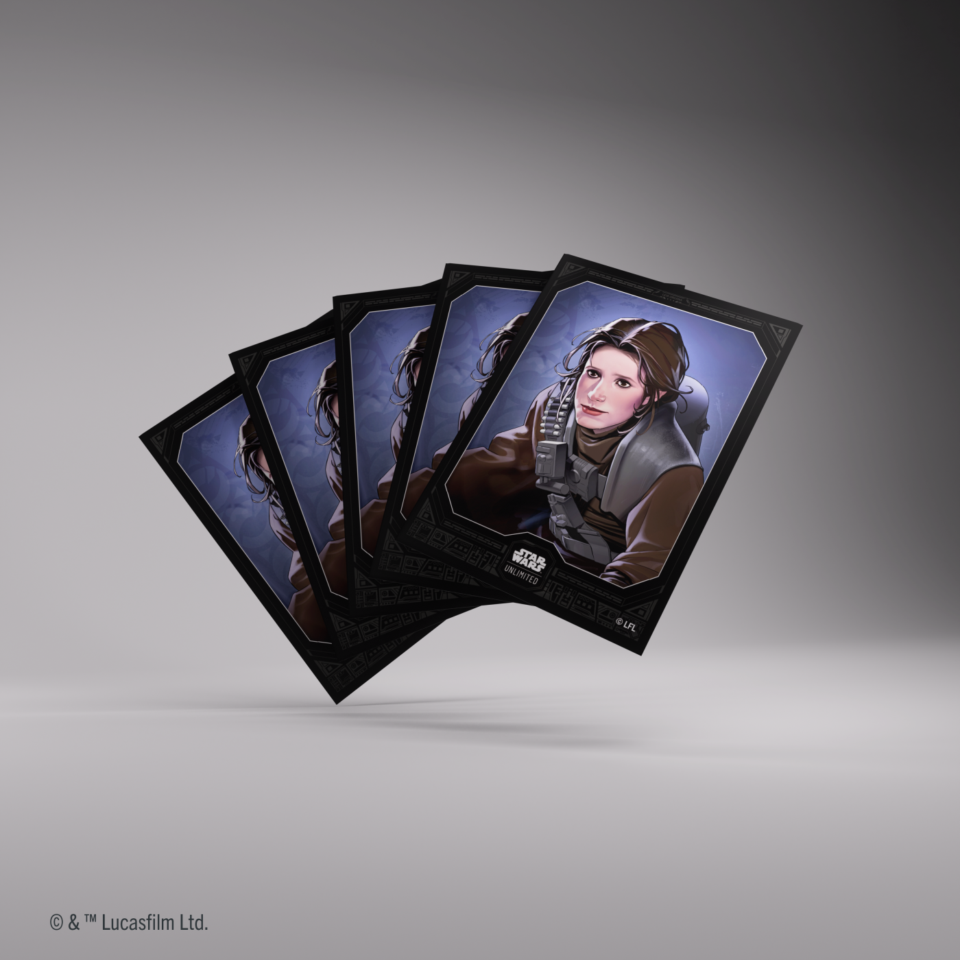 Koszulki na karty Star Wars Unlimited - Leia Organa - Premium Art Sleeves - obrazek 2