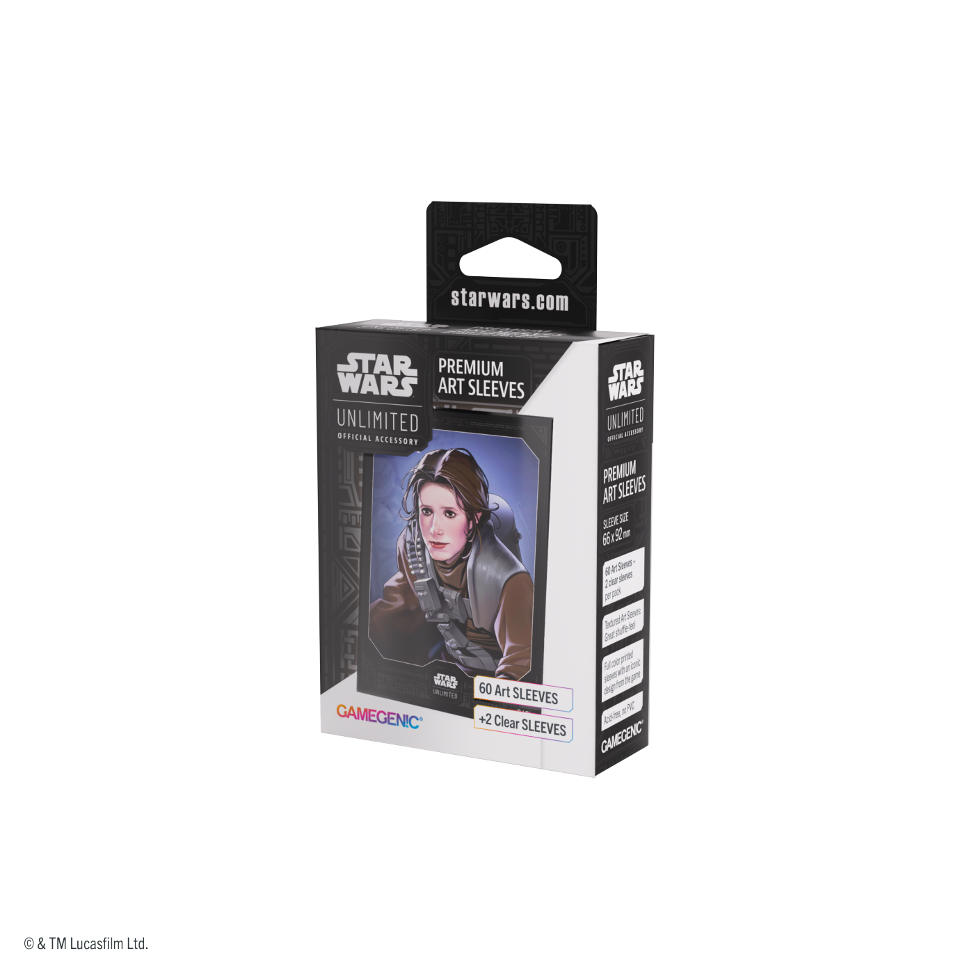 Koszulki na karty Star Wars Unlimited - Leia Organa - Premium Art Sleeves - obrazek 4