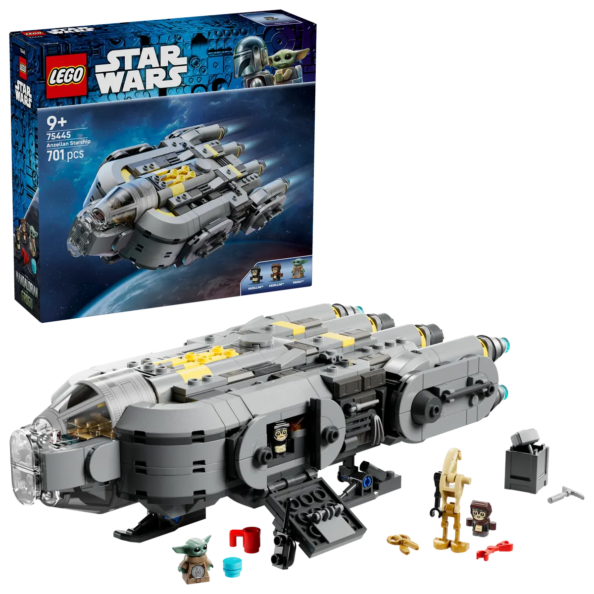 LEGO® STAR WARS Anzellański statek gwiezdny - Mandalorian & Grogu - 75445