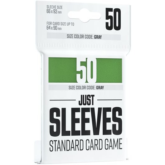 Koszulki na karty TCG - Zielone - Gamegenic Just Sleeves (66x91 mm) 50 sztuk