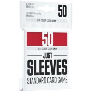 Koszulki na karty TCG - Czerwone - Gamegenic Just Sleeves (66x91 mm) 50 sztuk