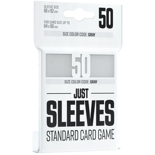 Koszulki na karty TCG - Białe - Gamegenic Just Sleeves (66x91 mm) 50 sztuk