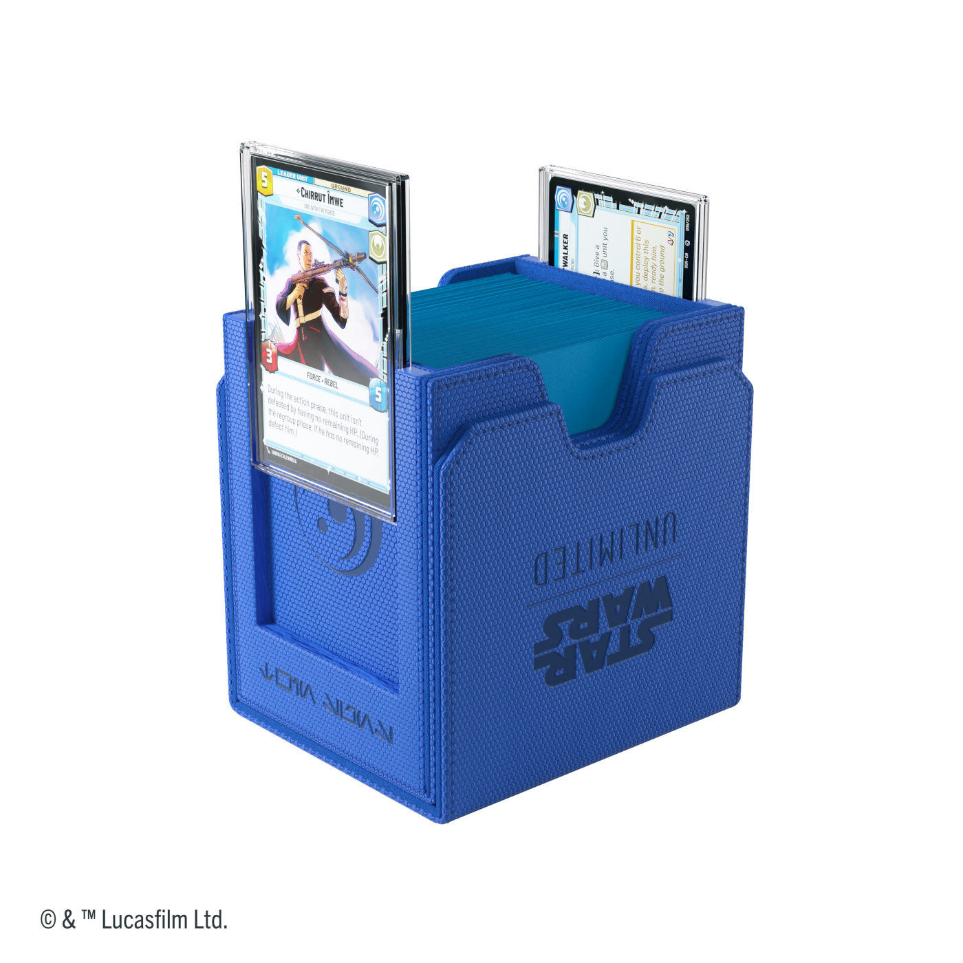 Twin Suns Deck Pod - Deck Box Star Wars Unlimited - Niebieski