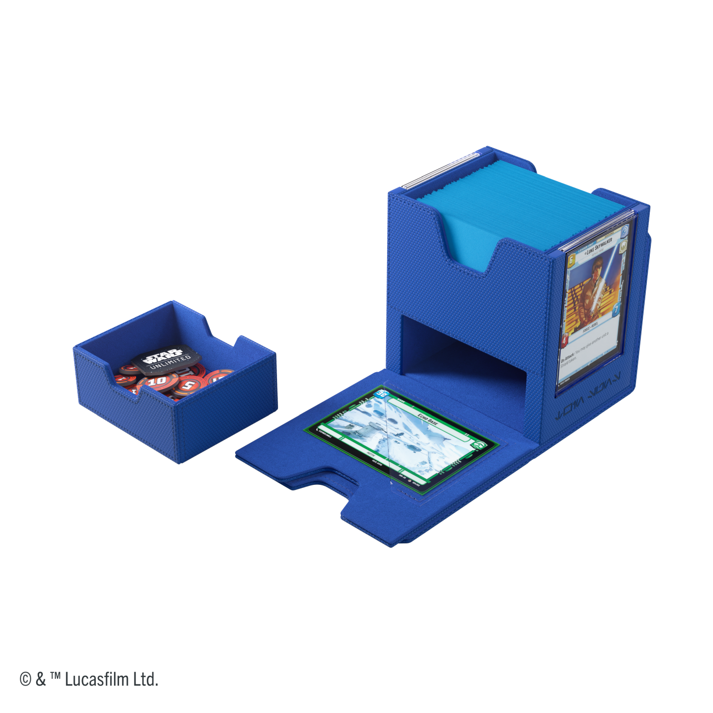 Twin Suns Deck Pod - Deck Box Star Wars Unlimited - Niebieski - obrazek 2
