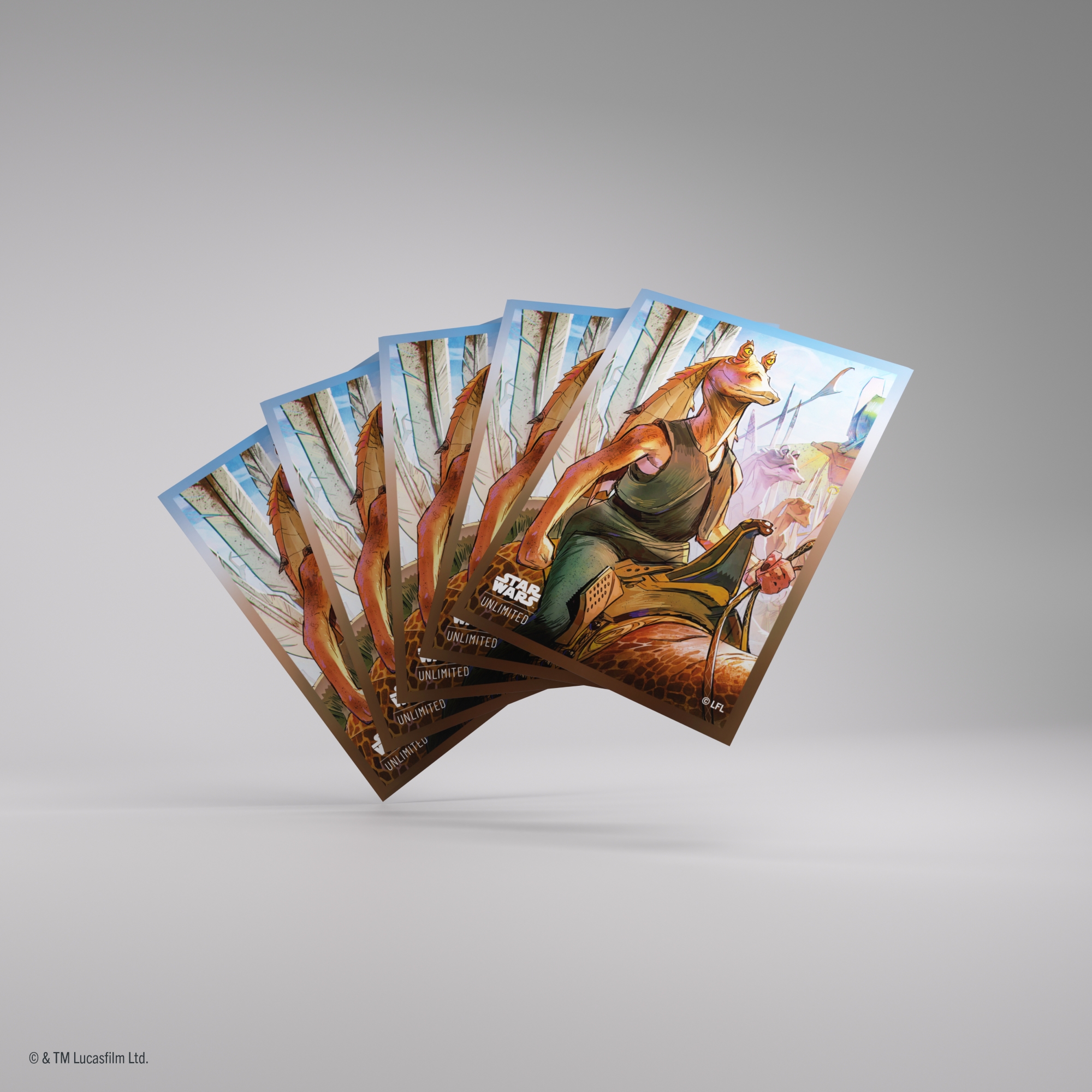 Koszulki na karty Star Wars Unlimited - Jar Jar Binks - Premium Art Sleeves (80 szt + 2) - obrazek 4