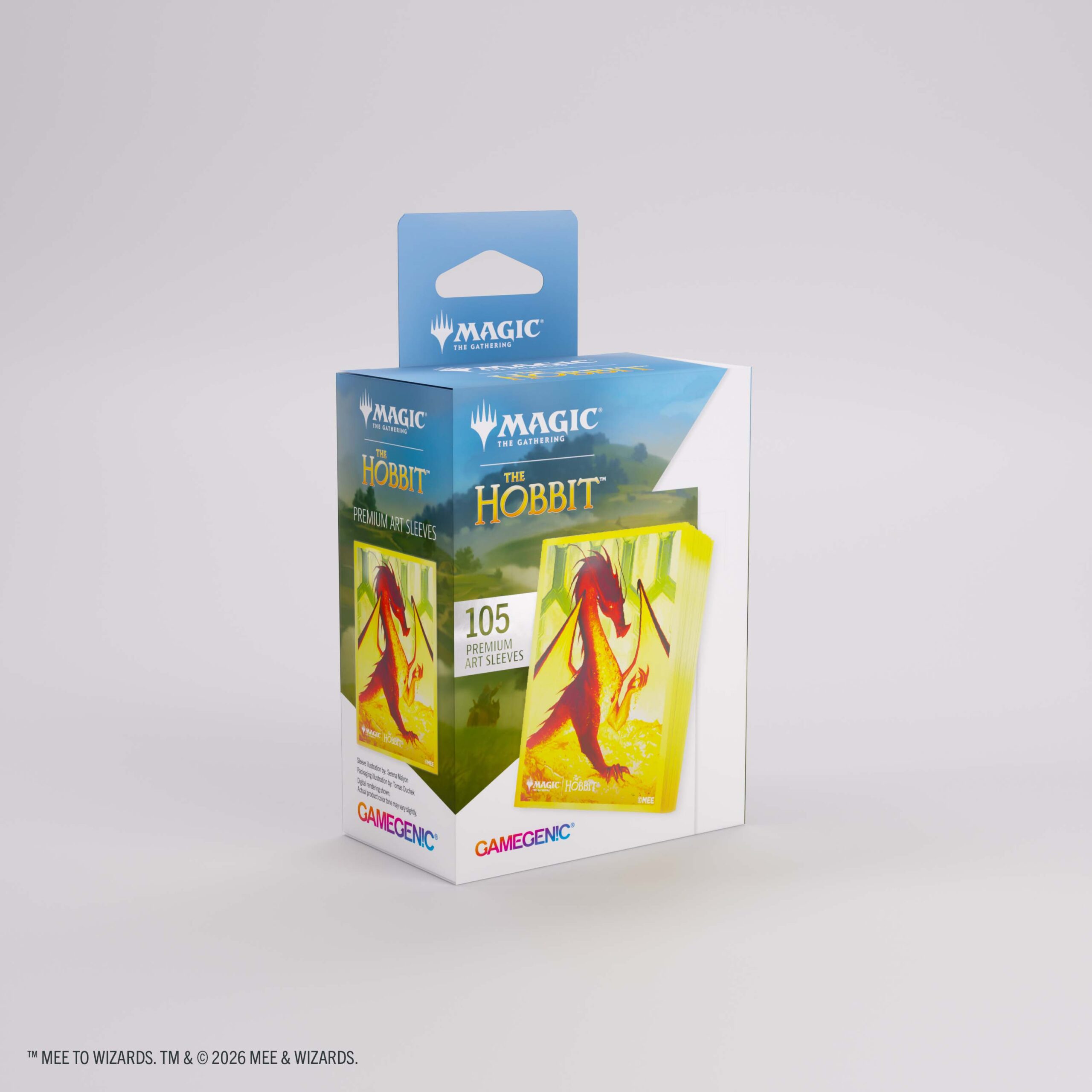 Smaug the Golden - Koszulki Gamegenic: Magic the Gathering - The Hobbit - Premium Art Sleeves (105 szt) - obrazek 6