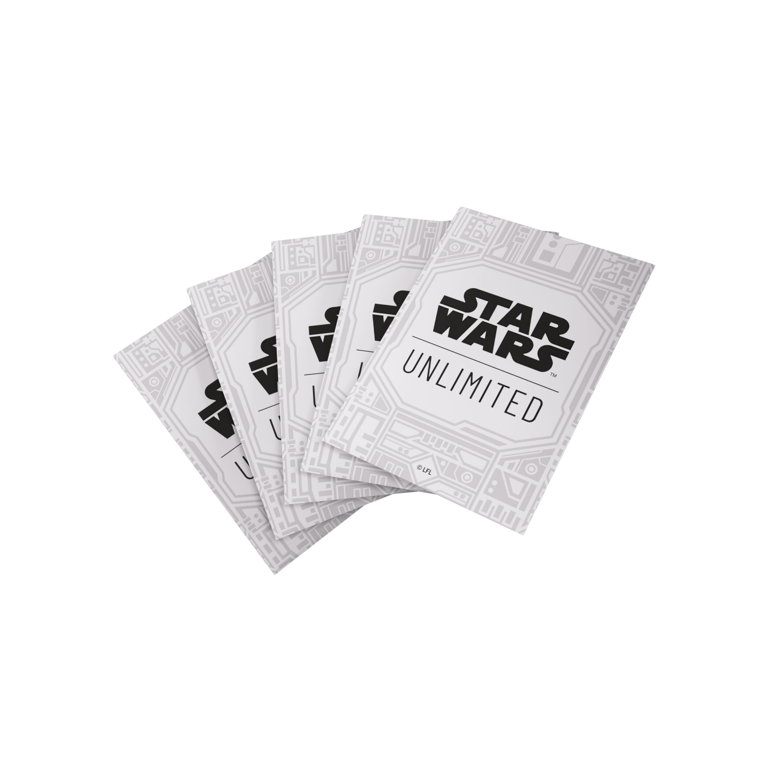 Koszulki na karty Star Wars Unlimited - Unlimited Pattern White - Premium Art Sleeves (80 szt) - obrazek 3
