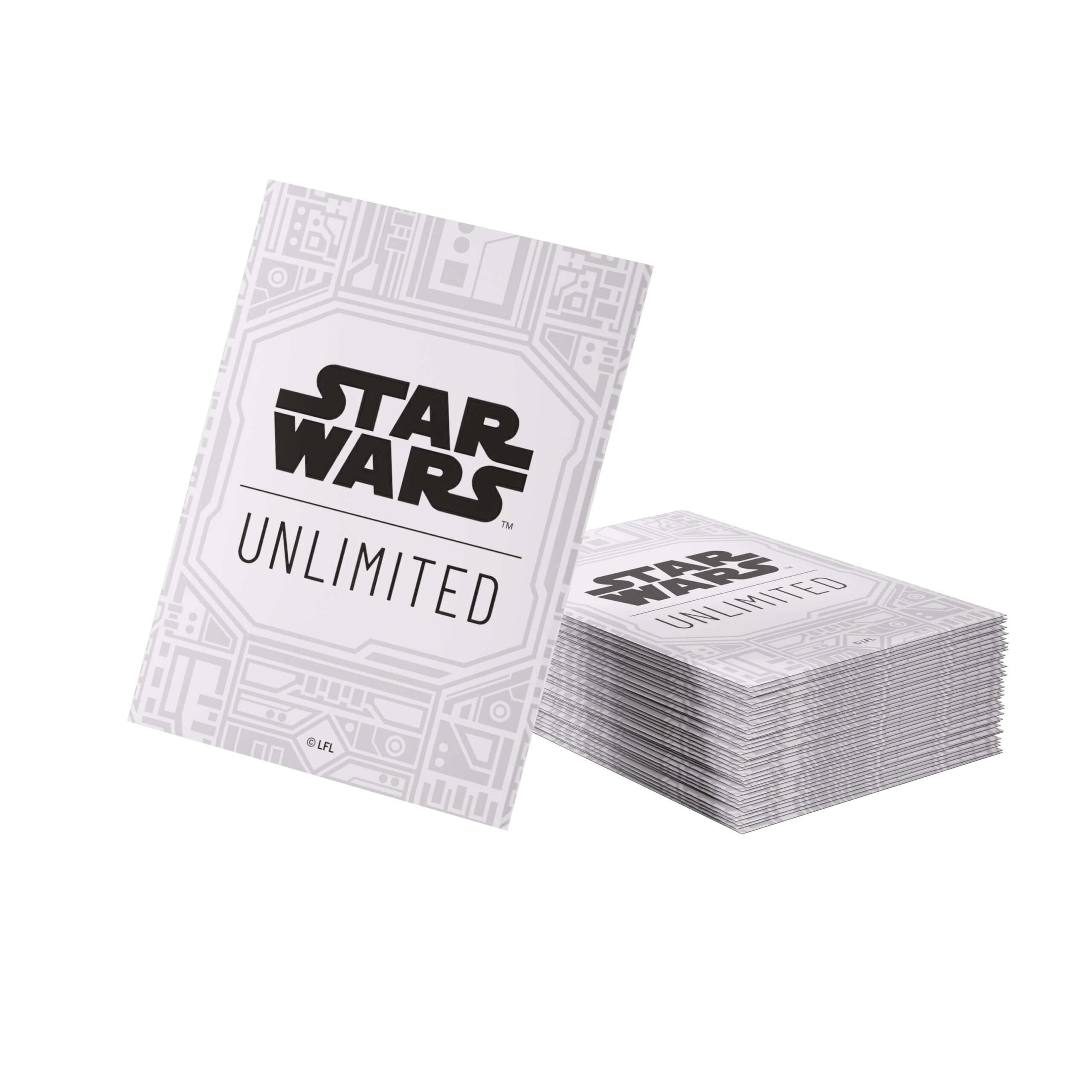 Koszulki na karty Star Wars Unlimited - Unlimited Pattern White - Premium Art Sleeves (80 szt) - obrazek 4