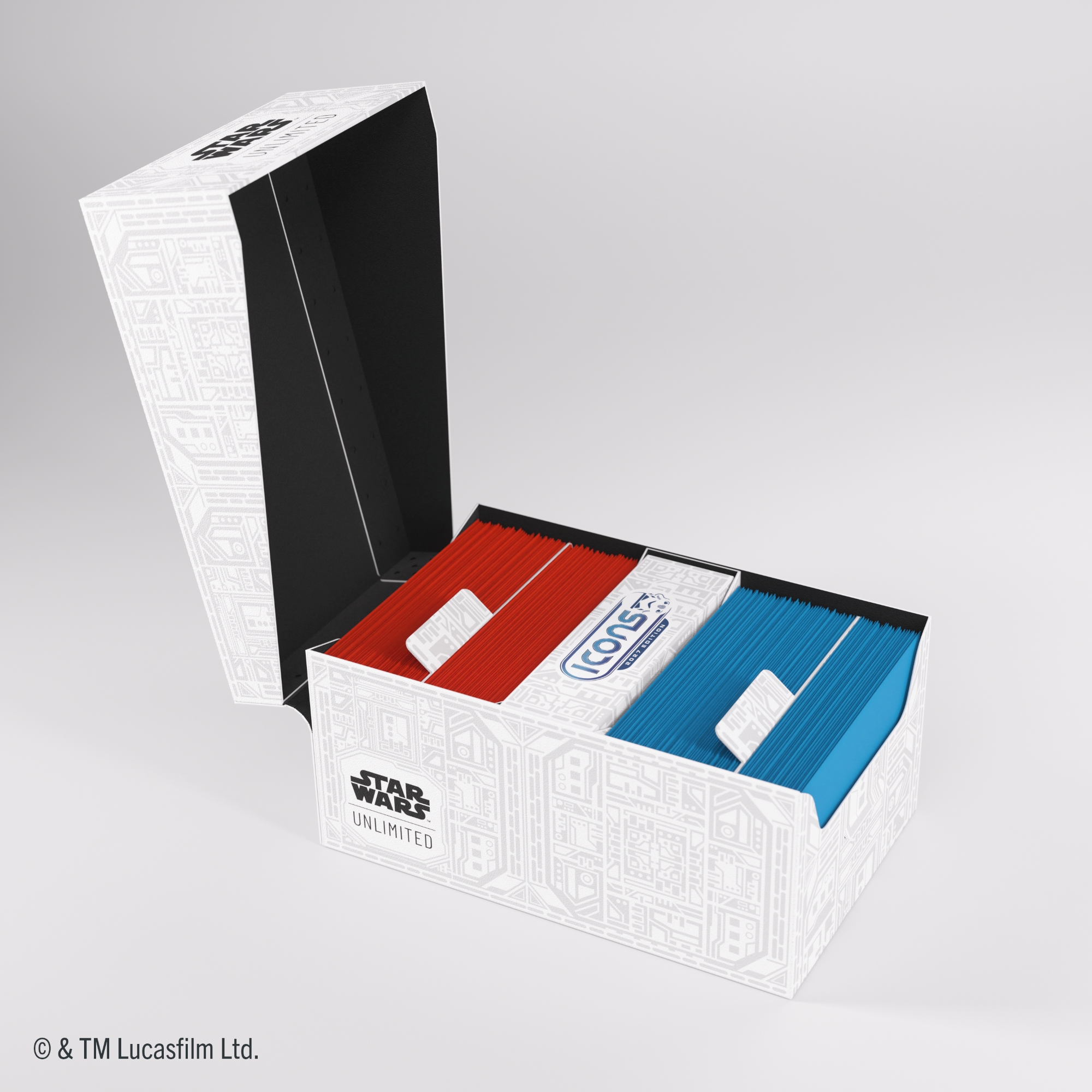 Deck-box na dwie talie kart Star Wars Unlimited - Double Soft Crate - Biały - obrazek 3