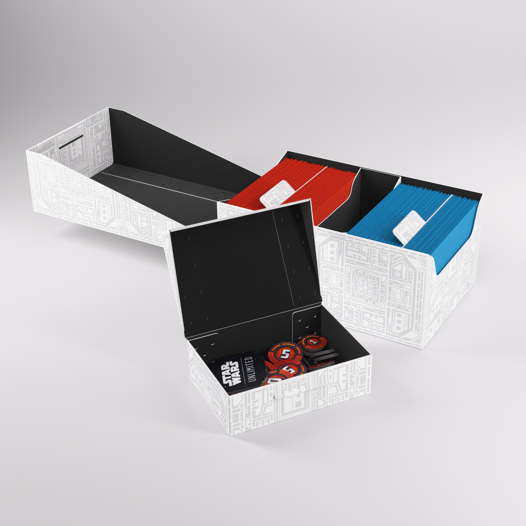 Deck-box na dwie talie kart Star Wars Unlimited - Double Soft Crate - Biały - obrazek 5