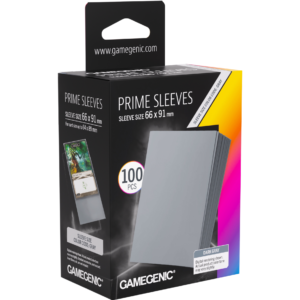 Koszulki na karty TCG - Szare / Dark Gray - Gamegenic Prime Sleeves (66x91 mm) 100 sztuk